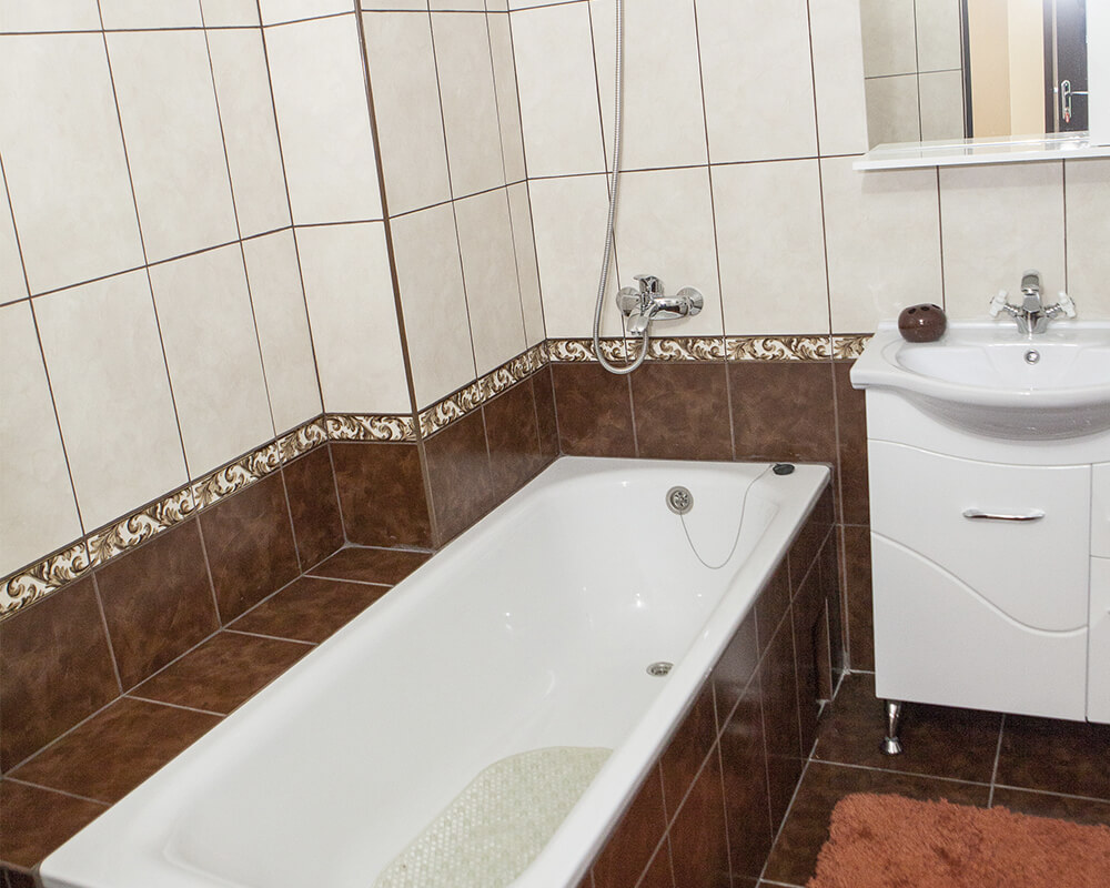 ванная комната в гостинице Динамо